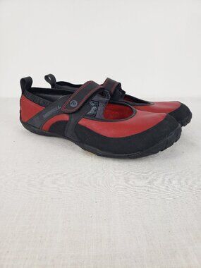 Merrell Barefoot Pure Leather Glove Red Mary Jane Shoes Minimalist Womens 11